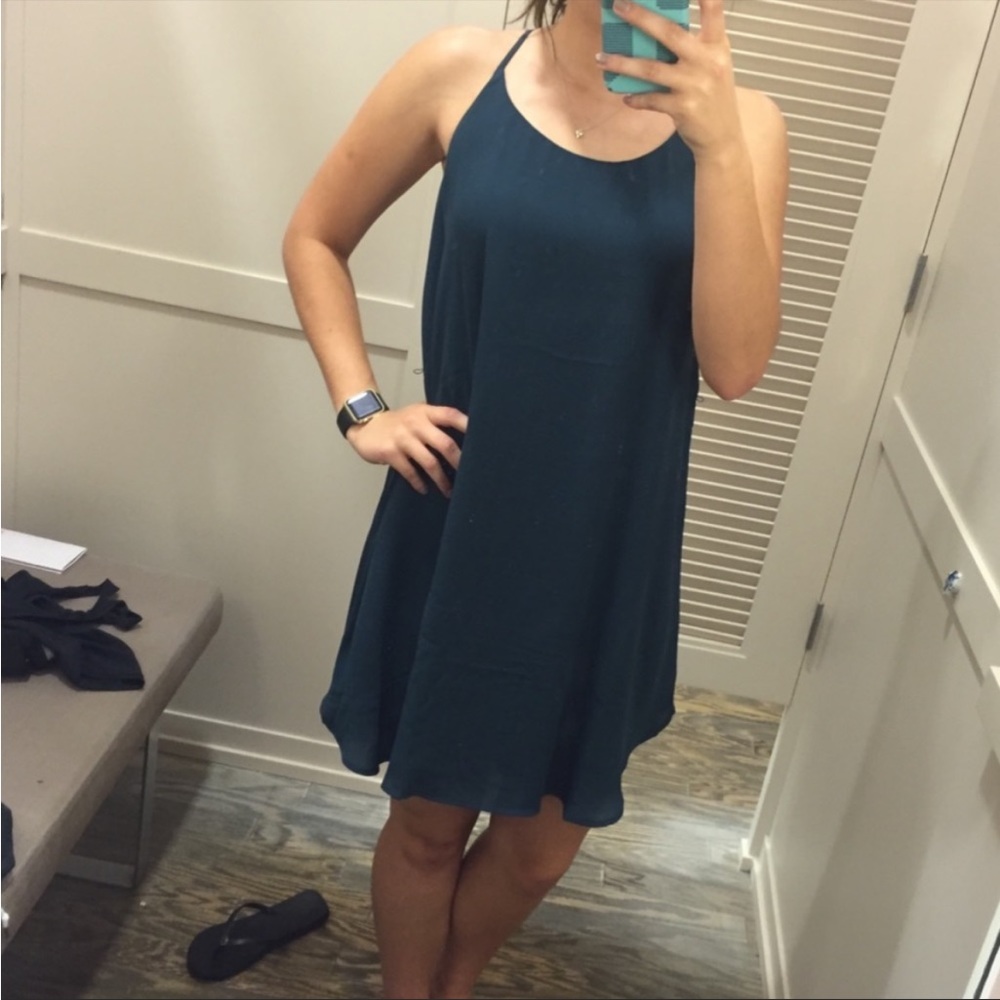 Loft Blue Sleeveless Tank Dress